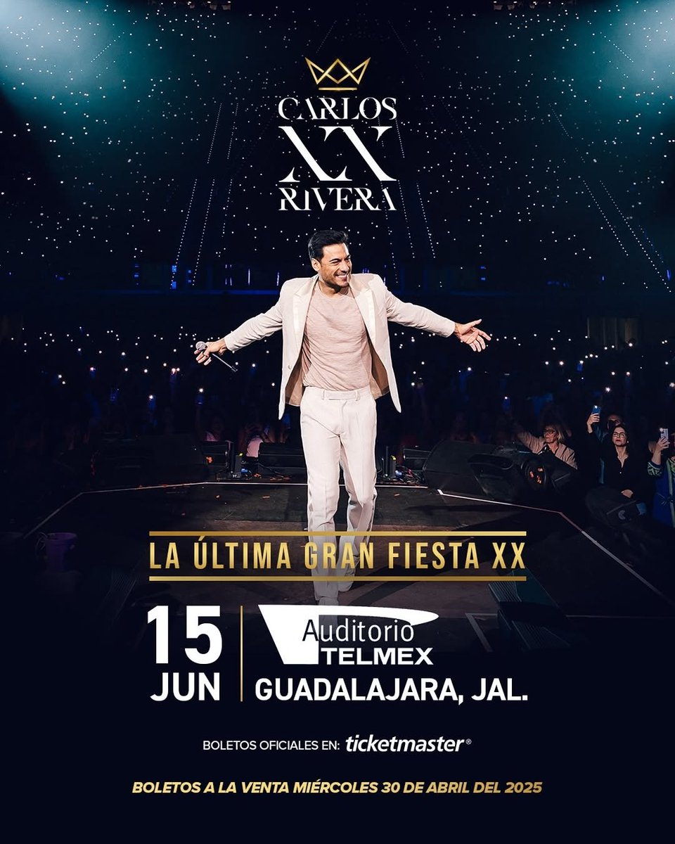 Araceli2892's tweet image. NUEVA FECHA
 para el último show de la gira #carlosriveraxx 
20 años, 20 shows. Boletos a la venta el 30 de abril
@_CarlosRivera 
@WestWoodEntt 
@SonyMusicArg 
@jjuarezww 
@mikenoriega
@ClubSoloTu 
@ClubSoloTu_Arg