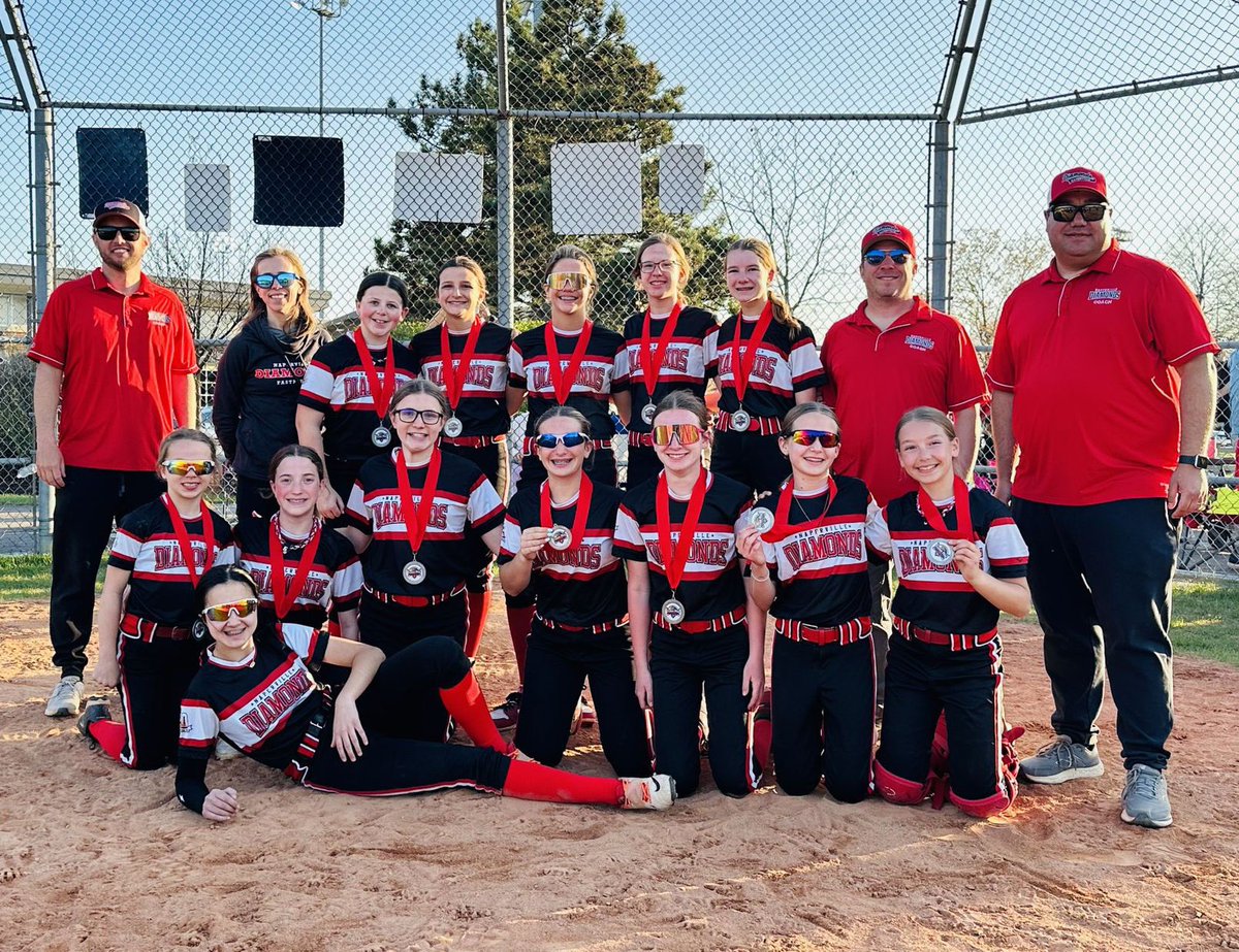 Congratulations to the Naperville Diamonds 12U - Buhot team for taking 2nd place in the 17-team Double Play Classic in Itasca this past weekend! The team played great battling through 4 games! 💎🥎