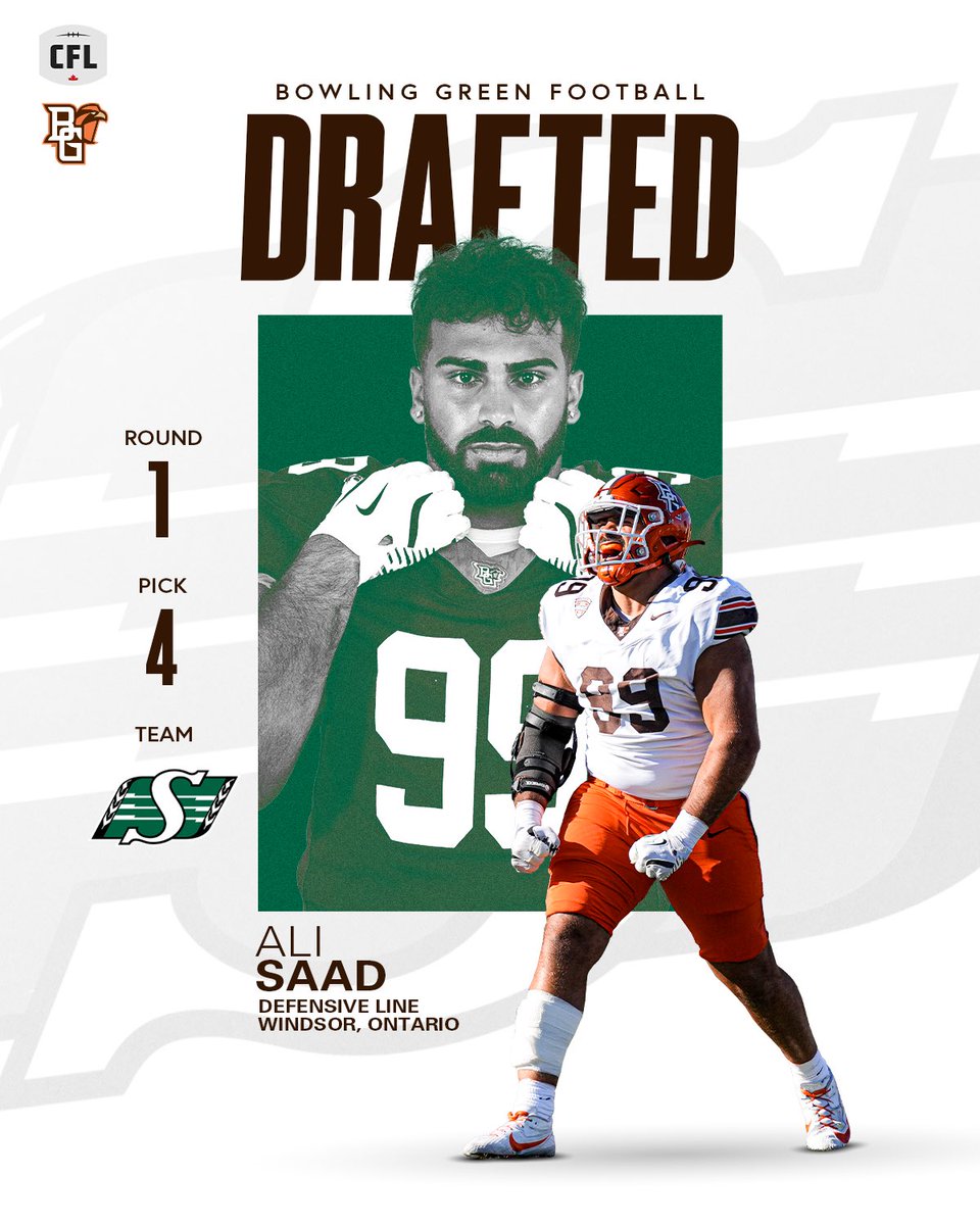 LET’S GOOOO!!!

<a href="/AliSaad20026/">Ali Saad</a> has been selected in the 1st Round (4th overall) of the #CFLDraft by the <a href="/sskroughriders/">Saskatchewan Roughriders</a> 💪

#ProFalcons x #AyZiggy