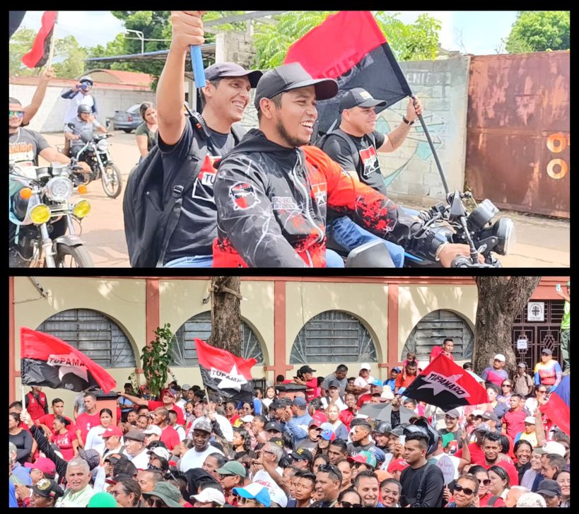 Somos Gente que Resuelve ✊🏽 🔴⚫

En respaldo rotundo y absoluto a nuestra revolución la tropa rojinegra desde el estado <a href="/AmazonasMRT2/">AmazonasMRT</a> participó en gran arranque de campaña con la grata visita de nuestro camarada <a href="/jorgerpsuv/">Jorge Rodríguez</a> quién junto al GPPSB, el candidato a la Gobernación del