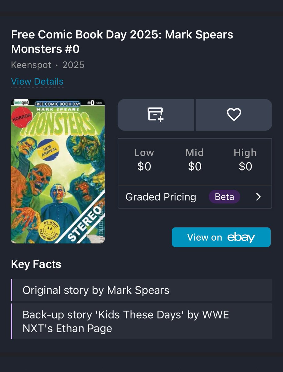 keycollectorapp's tweet image. Free Comic Book Day 2025 is almost here!

Check out the Key Collector Comics app for everything that’s available including notes on 1st appearances and other Key Issues. 

keycollectorcomics.app.link/ohaIItwPw2

#fcbd #freecomicbookday #freecomics