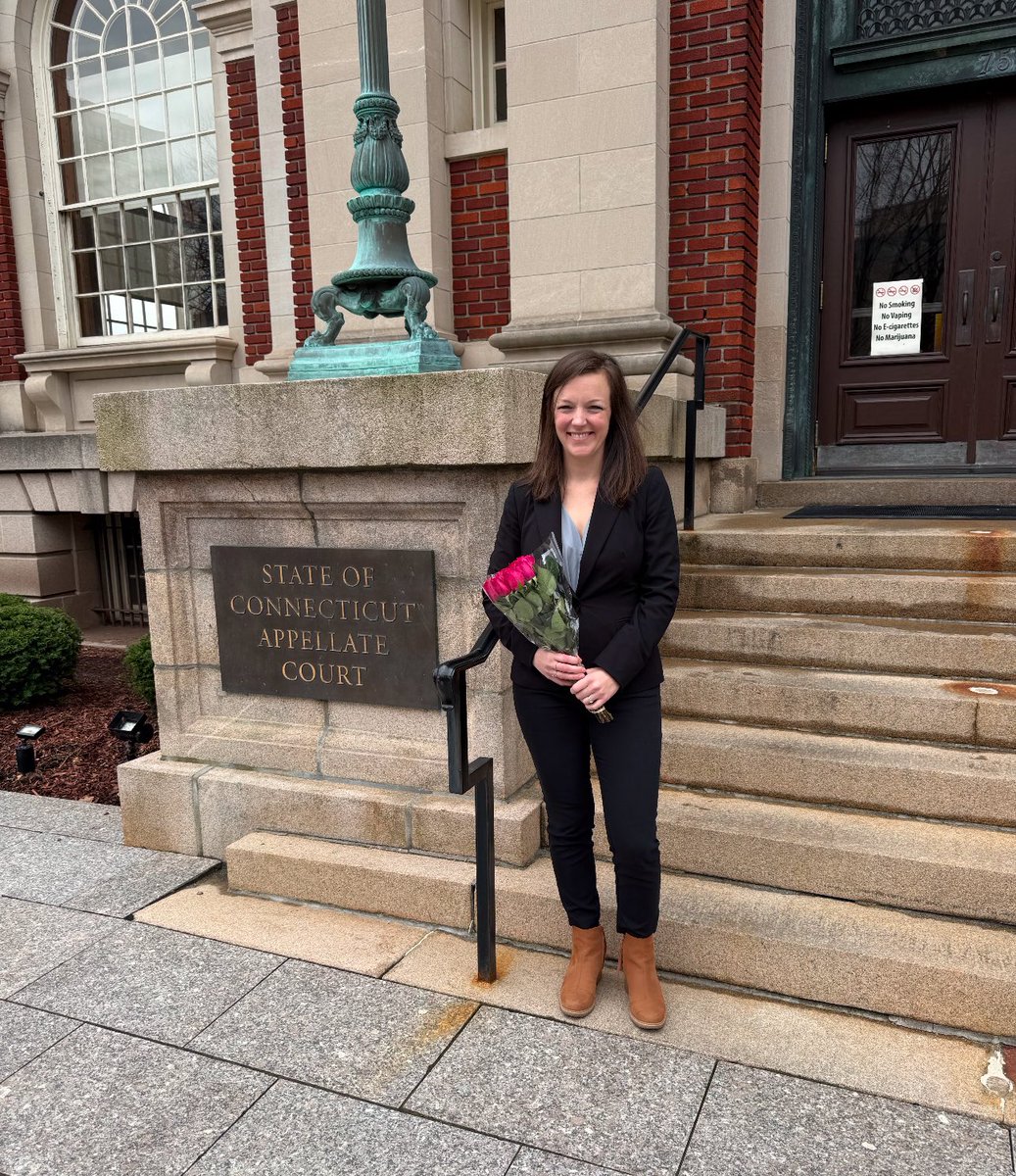 CTLegal's tweet image. On April 15, 2025, Jane Kelleher, Managing Attorney of CLS Housing Unit, argued a housing appeal at the Connecticut Appellate Court.  Jane was thoughtful and well prepared.  She did a fantastic job arguing to preserve the judgment in favor of our client.