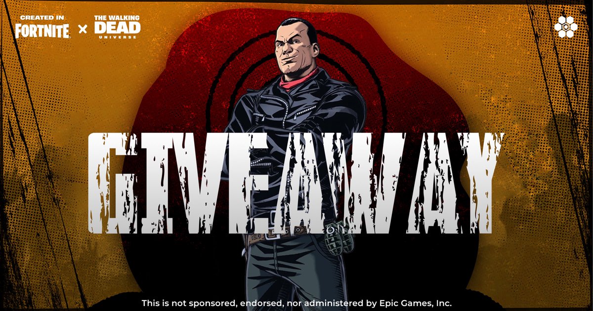 NEGAN CODES GIVEAWAY | #Fortnite

In celebration of The Walking Dead Universe arriving to Fortnite &amp; UEFN, we are giving away 5 Negan skin codes!

TO ENTER:
📲 Follow <a href="/HiveCr8/">Team Hive</a>
❤️ Like this Post
🔁 Repost this Post

Winners chosen on 5/8/2025 at 12:00pm PT 🕚