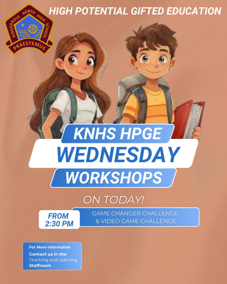 KNHS HPGE Workshops.... Check it out!