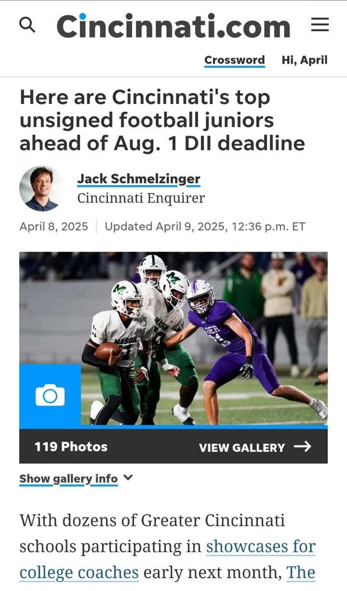 Sammy Haas (@sammyhaas7) on Twitter photo Thank you Cincinnati Enquirer for the mention! <a href="/BMoorman411/">Ben Moorman</a> <a href="/WCFBCoachBrown/">Aaron Brown</a> <a href="/WCHSWolvesFB/">West Clermont HS Wolves Football</a> <a href="/wcwolvessports/">West Clermont Athletics</a> Thank you Cincinnati Enquirer for the mention! <a href="/BMoorman411/">Ben Moorman</a> <a href="/WCFBCoachBrown/">Aaron Brown</a> <a href="/WCHSWolvesFB/">West Clermont HS Wolves Football</a> <a href="/wcwolvessports/">West Clermont Athletics</a>