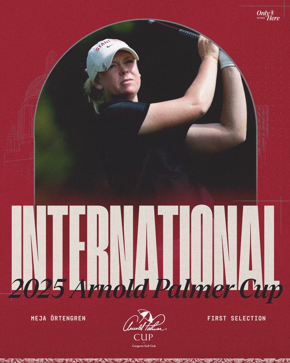 Andrea Revuelta and Meja Örtengren are representing the International Team during the 2025 Arnold Palmer Cup 🌲🌲

#GoStanford | #APCup