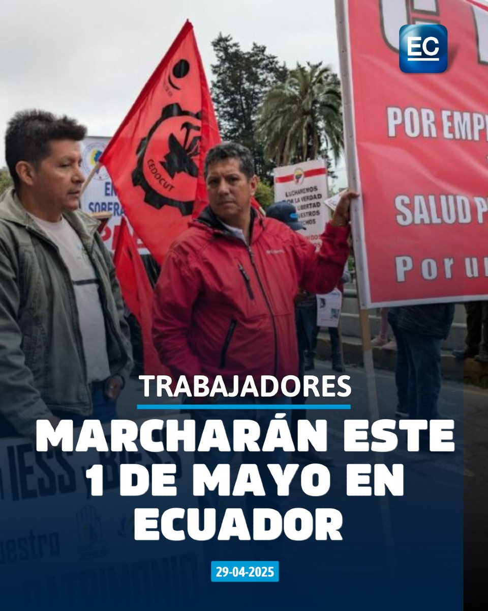elcomerciocom's tweet photo. Trabajadores exigirán  salarios dignos, salud, empleo y educación. La movilización inicia a las 08:30 en Quito. 👇

https://t.co/6F1H4XoCfg https://t.co/yh5mf7hkIH