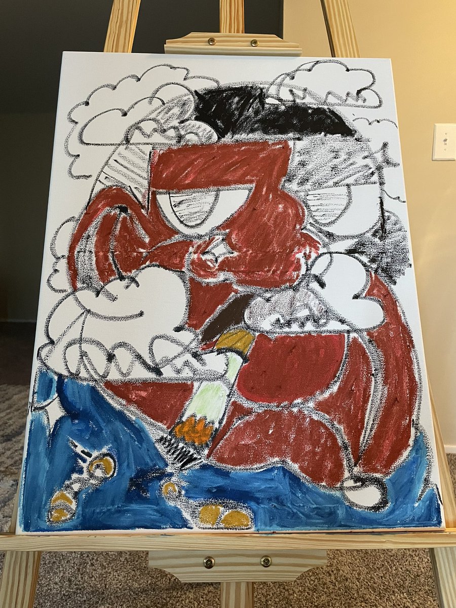 Brunowuzhere_'s tweet photo. HEAD IN THE CLOUDS ☁️
Oil Pastel on 18x24 canvas
#brunowuzhere #abstract #art #clevelandartist #blackart #graffiti https://t.co/DF7T2usHlm