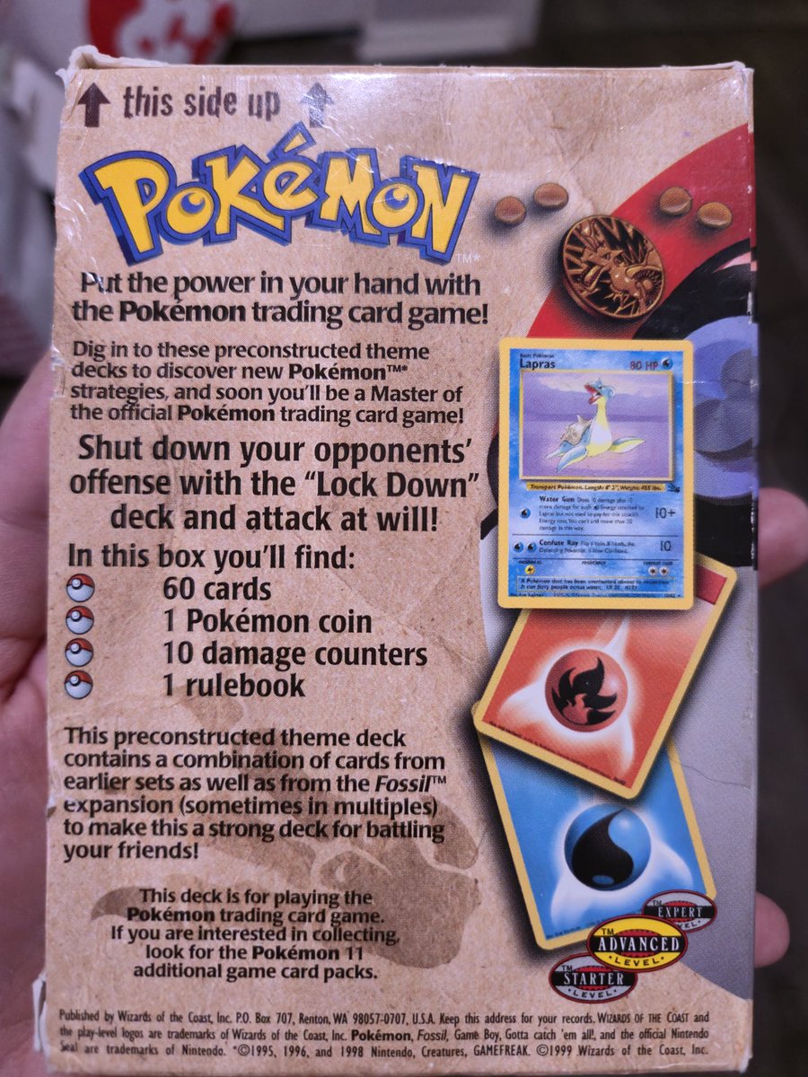 Whooooooa, talk about a blast from the past! Found an unopened pack of Pokemon Cards in my storage. 1999?!?! Also, I didn't know Wizards of the Coast made Pokemon packs! Should we open it?!?!?

#Pokemon #PokemonCards