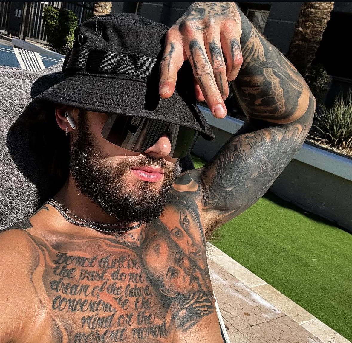 Tryna find my future wife and baby mama down at the pool.