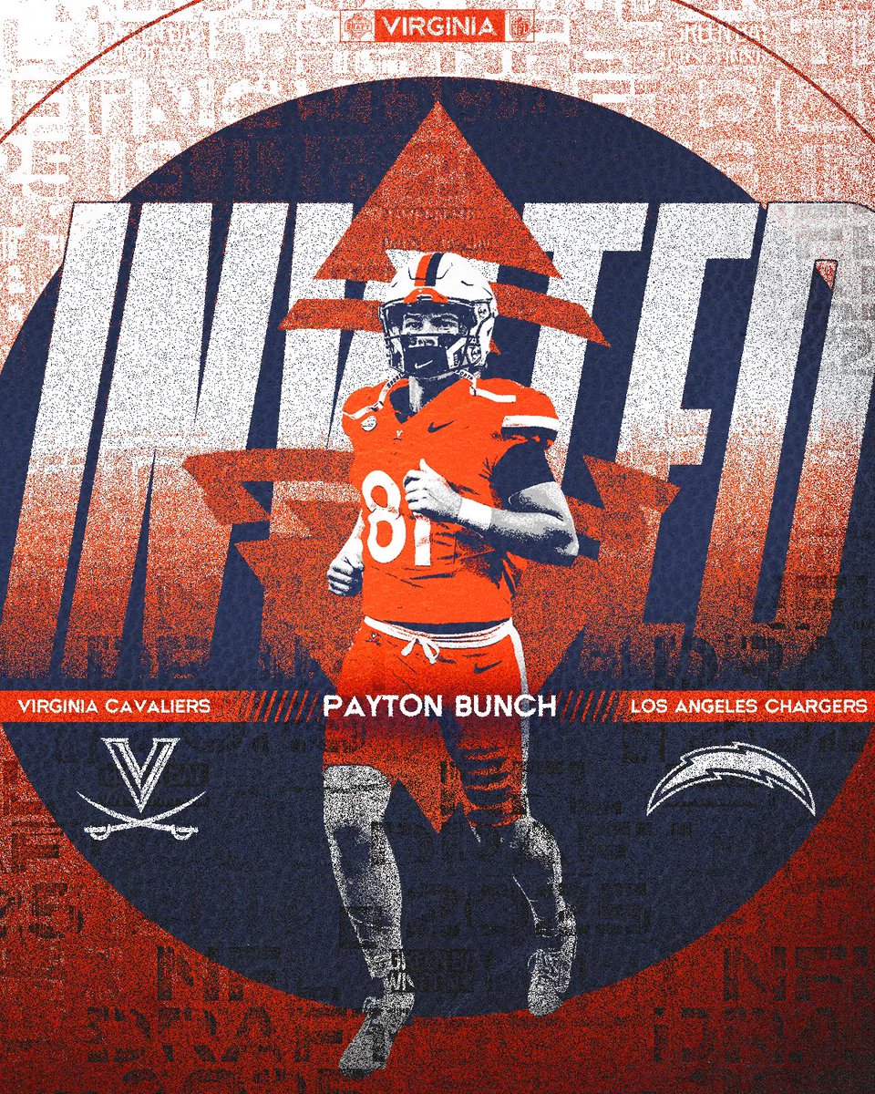 Virginia Football (@uvafootball) on Twitter photo Charlottesville โก๏ธ Los Angeles
<a href="/PaytonBunch15/">Payton Bunch</a> signed camp invite <a href="/chargers/">Los Angeles Chargers</a>
#GoHoos ๐ถโ๏ธ๐ท Charlottesville โก๏ธ Los Angeles
<a href="/PaytonBunch15/">Payton Bunch</a> signed camp invite <a href="/chargers/">Los Angeles Chargers</a>
#GoHoos ๐ถโ๏ธ๐ท