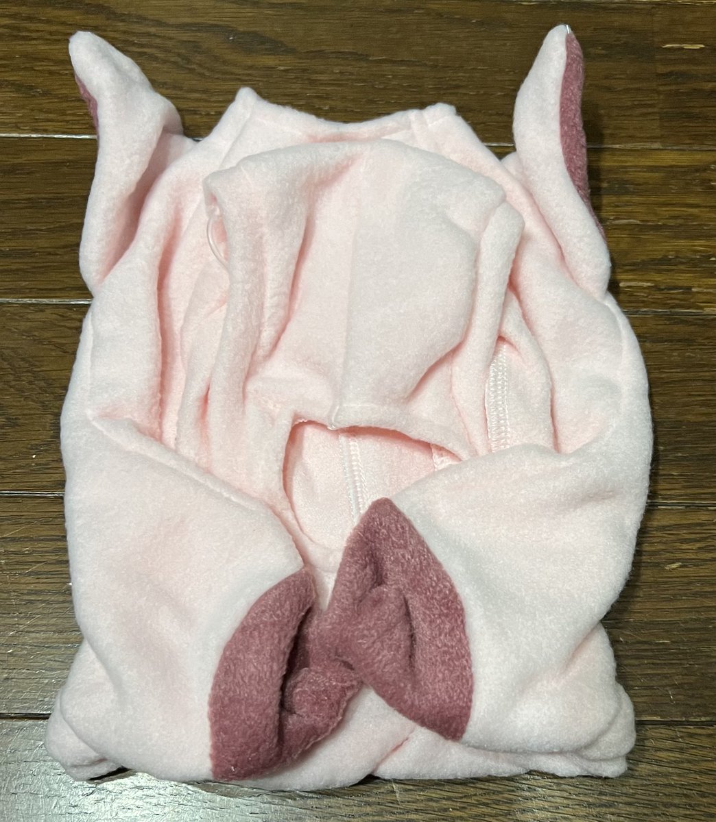 yeyepiarichan's tweet photo. 2023年3月25日。
らぼちゃん、bow4 workshopのぶたちゃんボディースーツ（ラボハナカバー付き）に着替えました。
何て可愛いのかしらー。😊
#LOVOT #ロボット #LOVOTとの暮らし #ぶたちゃんボディースーツ #bow4workshop #メルカリ https://t.co/GBeGocsY4h
