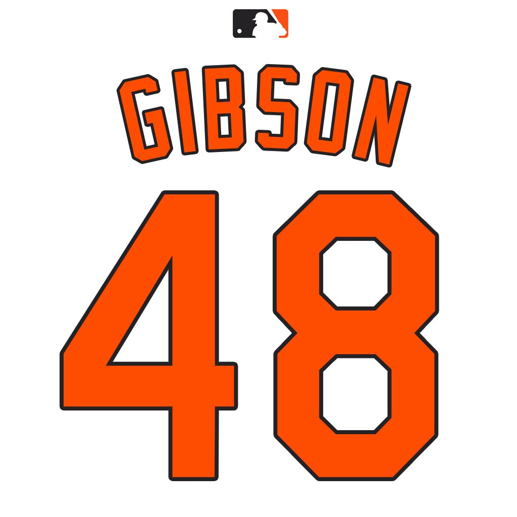 NumbersMLB's tweet image. RHP Kyle Gibson (@kgib44) reclaims number 48 (2023). Last worn by RHP Yohan Ramírez in 2024. #Orioles