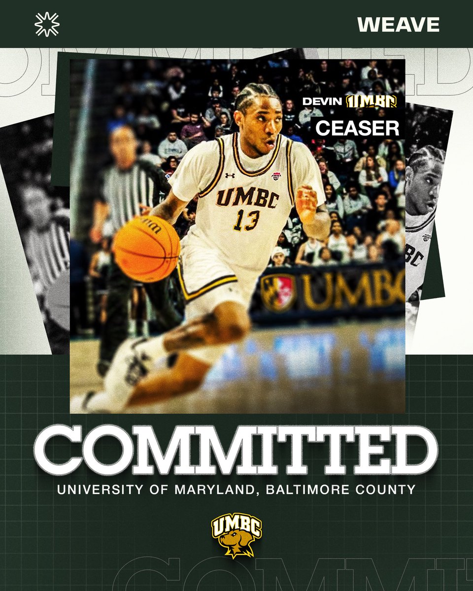 Together with Devin Ceaser (<a href="/DevinCeaser/">slick</a>), we are excited to announce his commitment to UMBC. #WEAVE 🧶