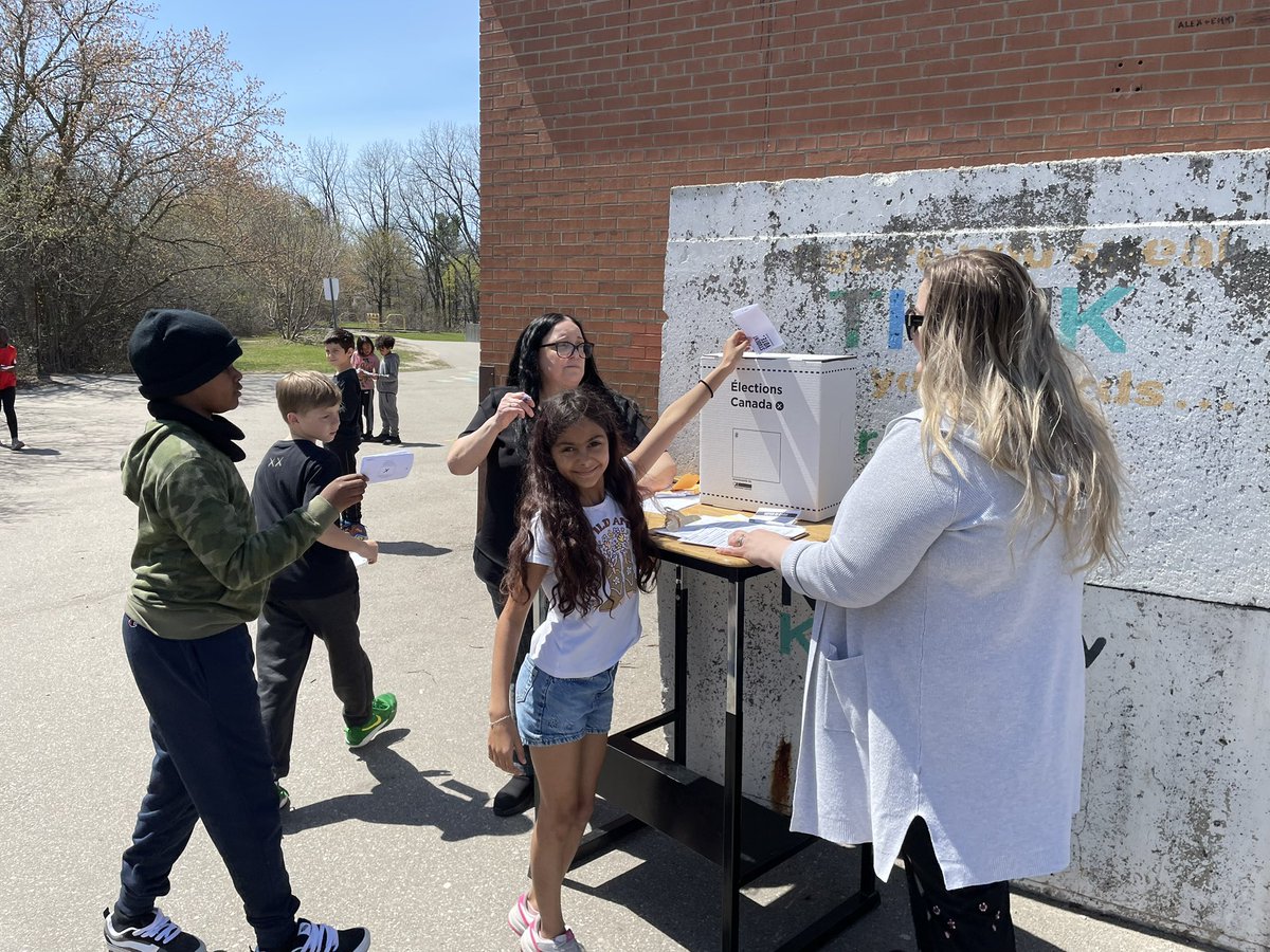 Students at St. Mary had fun learning about government and the electoral process 🗳️