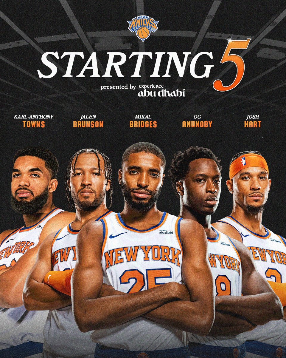 nyknicks's tweet image. let's get it started 😤
