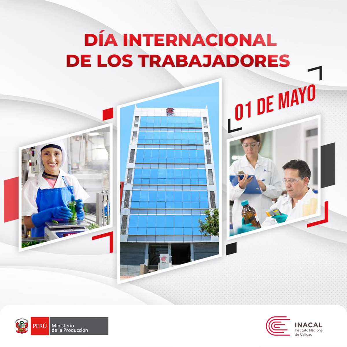 📅 Día Internacional de los Trabajadores
Hoy saludamos a todos los peruanos y peruanas que, con esfuerzo, compromiso y profesionalismo, construyen día a día una mejor Infraestructura de la Calidad en nuestro país. 🇵🇪