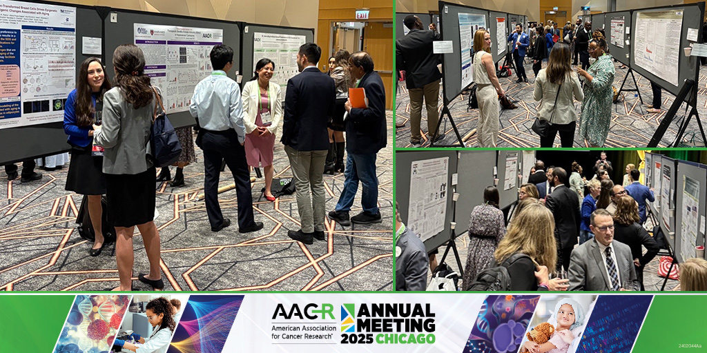 The 2024-2025 recipients of AACR grants presented their work in a special poster session this evening at #AACR25.