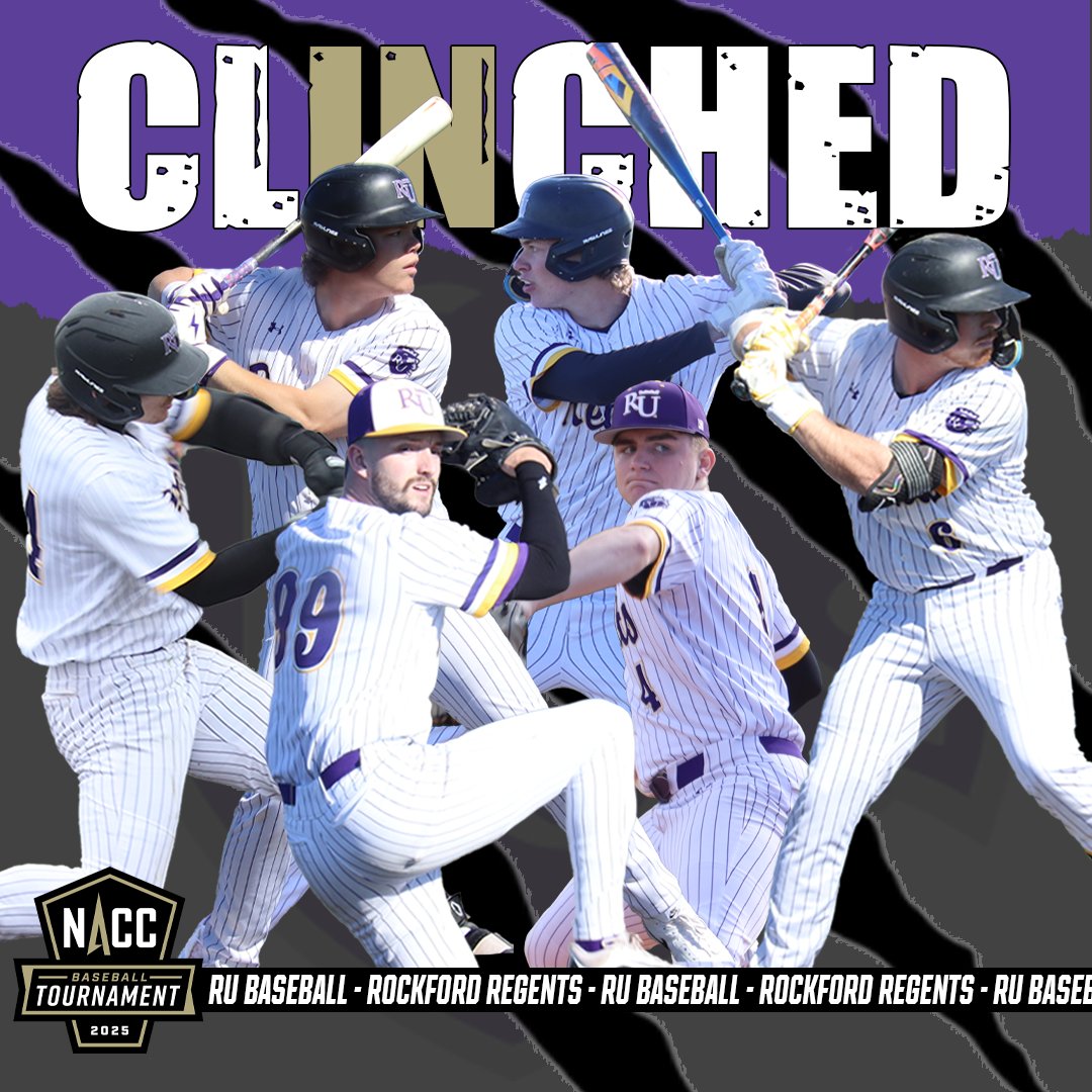 Congrats to the RU baseball team on clinching a spot in the 2025 NACC Tournament!