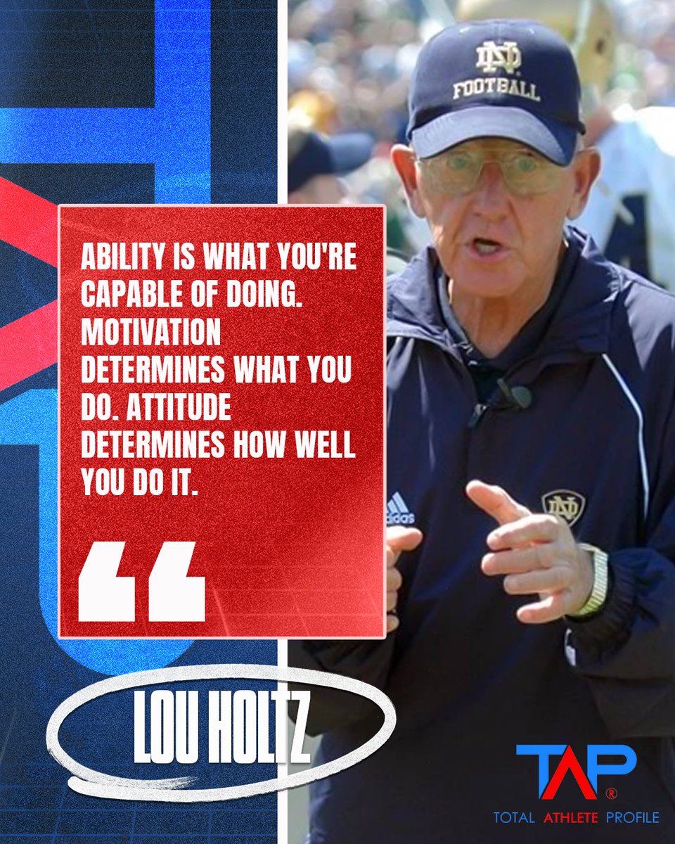 Talent is just one piece of the puzzle. What truly separates athletes is their mindset and drive. Coaches don’t just recruit skill — they look for heart, consistency, and a champion’s mentality. 🔁🔥
Keep showing up. Keep growing.
 #CoachsQuote #TotalAthleteProfile #TAPin