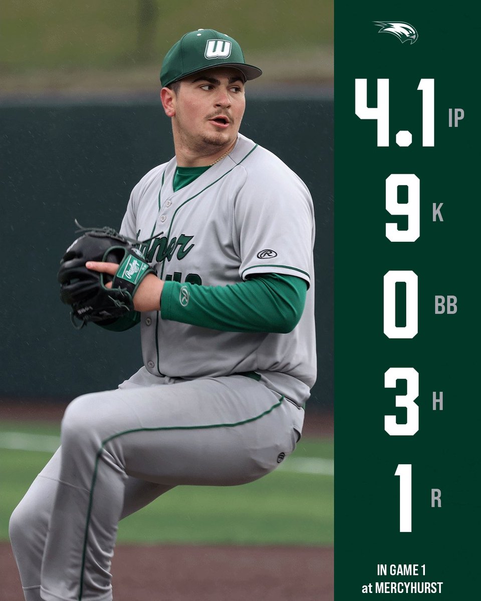 Justin Roitman’s 9️⃣ strikeouts in the opener at Mercyhurst were the most in a single game by a Wagner pitcher this season 🔥

#Earned