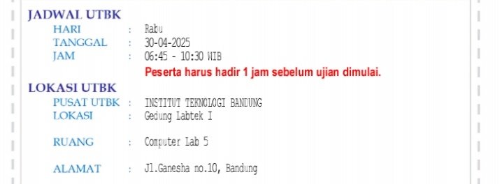 hari ini harusnya utbk.. malah kena tipes yaAllah