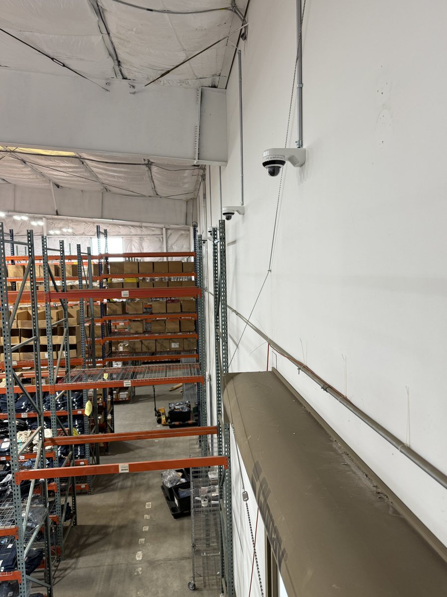 Cameras down each aisle