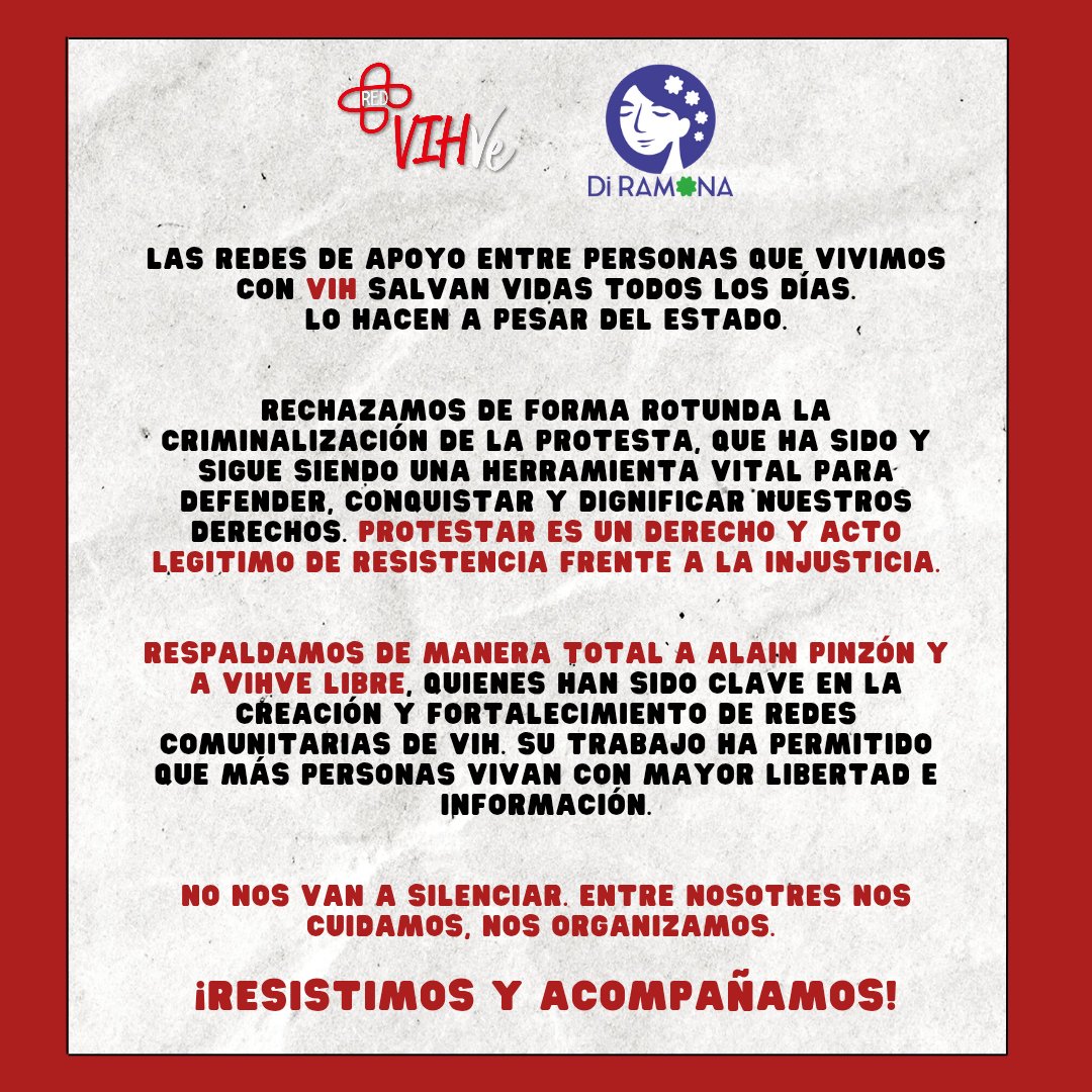 🔺Desde Hidalgo nuestro respaldo a <a href="/Alainwho/">Alaín Pinzón</a> y <a href="/VIHveLibre/">VIHve Libre</a> 

🔺Resistimos y acompañamos 🔥