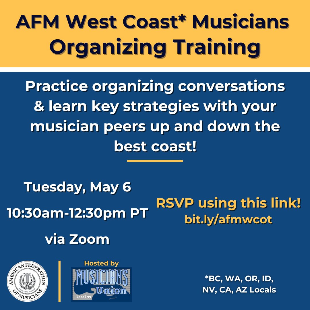 Musicians Union Local 99 tweet media