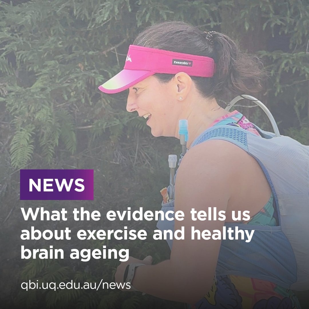 Queensland Brain Institute, UQ (@qldbraininst) on Twitter photo We all know that #exercise is good for our health... but how good is it for the ageing brain? 🤔
<a href="/QldBrainInst/">Queensland Brain Institute, UQ</a> researcher Dr. Tara Walker explores how exercise can reduce the risk of #dementia and promote healthy brain ageing.
Read more: ow.ly/Qvc550VK6QP We all know that #exercise is good for our health... but how good is it for the ageing brain? 🤔
<a href="/QldBrainInst/">Queensland Brain Institute, UQ</a> researcher Dr. Tara Walker explores how exercise can reduce the risk of #dementia and promote healthy brain ageing.
Read more: ow.ly/Qvc550VK6QP