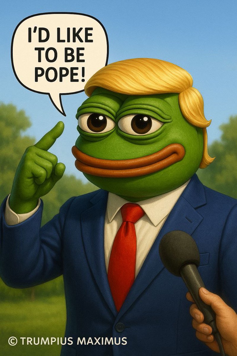 Pope Trumpius Maximus incoming 👀
