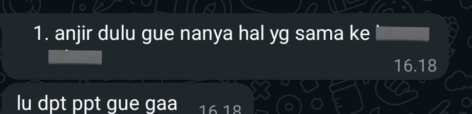 rbwmisuh's tweet photo. Agak kaget chat ke anak angkatan 2020 dengan typing formal dibalesnya : 👇 
Ya gapapa siiih, berarti foto profilku yang kupikir sudah sangat wanita dewasa itu ternyata masih kelihatan (((muda))) 😌 https://t.co/UAp5zMo8Wy