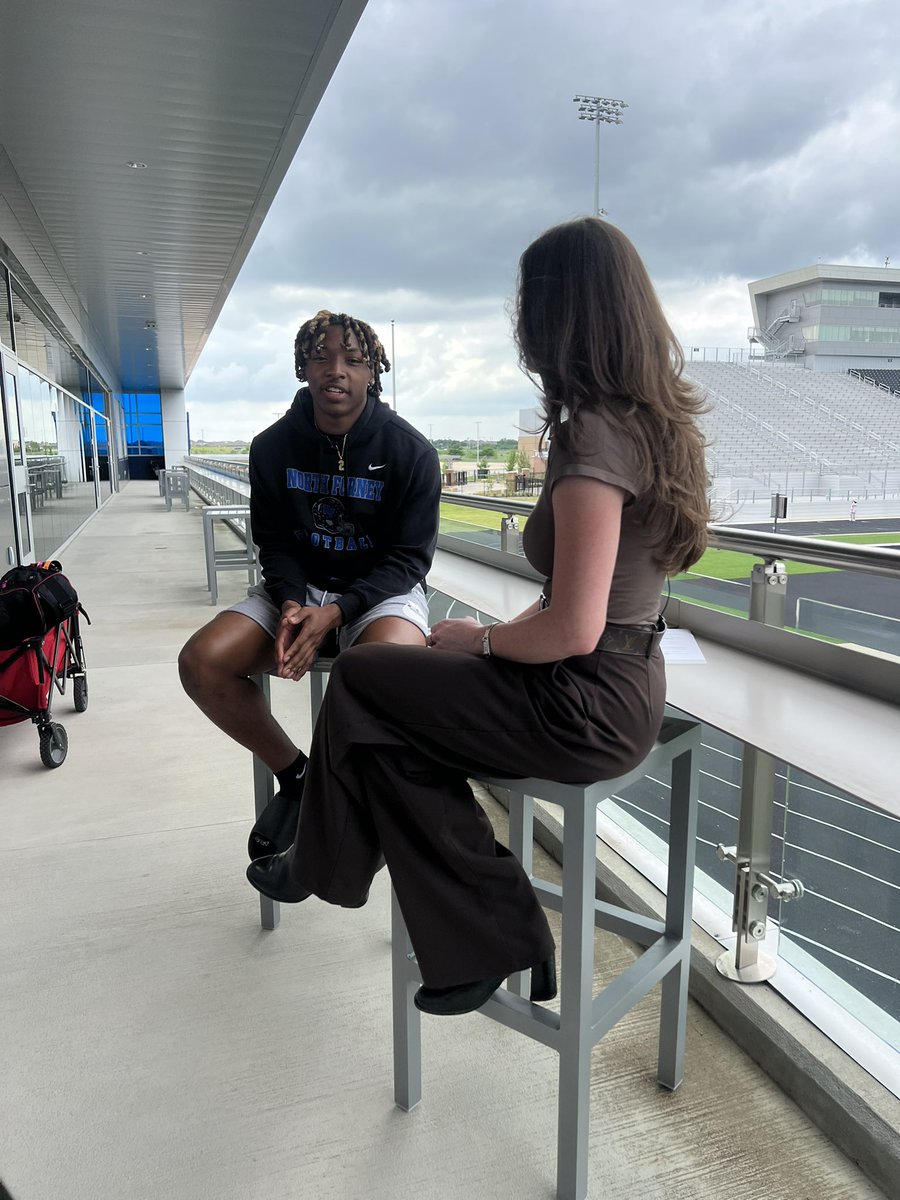 Mallory Hartley (@malloryhartley) on Twitter photo I had the opportunity to talk with elite 2026 #txhsfb prospects from North Forney, Legend Bey (<a href="/LegendBey7/">Legend Bey</a>) and Ryan “Deuce” Gilbert (<a href="/RyanGilbertII1/">Ryan “Deuce” Gilbert II</a>), about their recruitment processes and what the Falcons have in store this season!
Thanks <a href="/NFHS_FALCONS/">NORTH FORNEY FALCON FOOTBALL</a> for having us out! I had the opportunity to talk with elite 2026 #txhsfb prospects from North Forney, Legend Bey (<a href="/LegendBey7/">Legend Bey</a>) and Ryan “Deuce” Gilbert (<a href="/RyanGilbertII1/">Ryan “Deuce” Gilbert II</a>), about their recruitment processes and what the Falcons have in store this season!
Thanks <a href="/NFHS_FALCONS/">NORTH FORNEY FALCON FOOTBALL</a> for having us out!