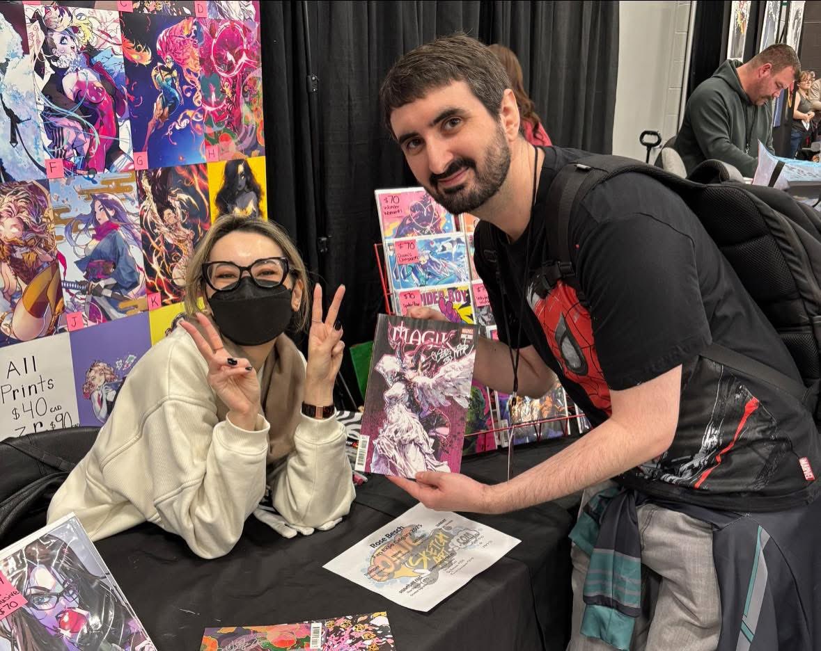 tokyorewind's tweet photo. ところで日曜日にRose Besch先生とJason Aaron先生に会えました。最高でした🥹 https://t.co/5a18ckmvr5