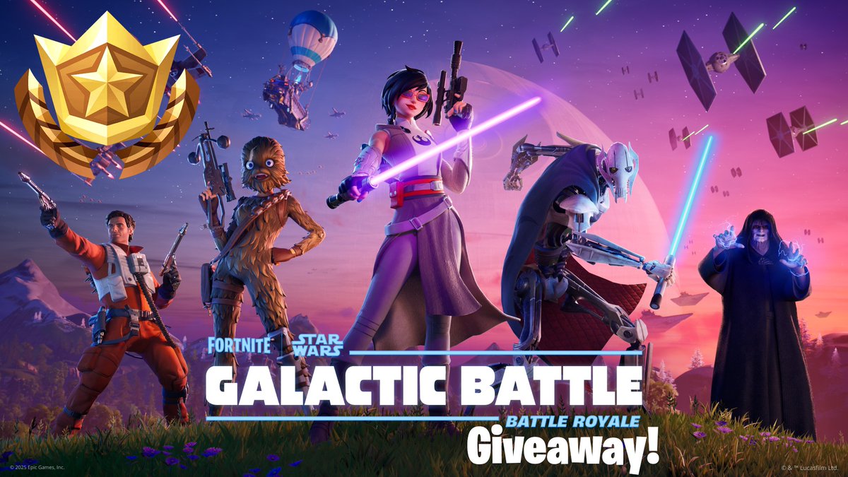 🪐Fortnite Star Wars Battle Pass Giveaway! 

🏆Prize: 1,000 V-Bucks (10x Winners)
⏰Ends in 72 Hours (3 Days)

How To Enter:
👥Follow <a href="/FortByteNews/">Fort Byte News</a> &amp; <a href="/GoodGamers/">Good Gamers</a> 
🔁Retweet + Like this