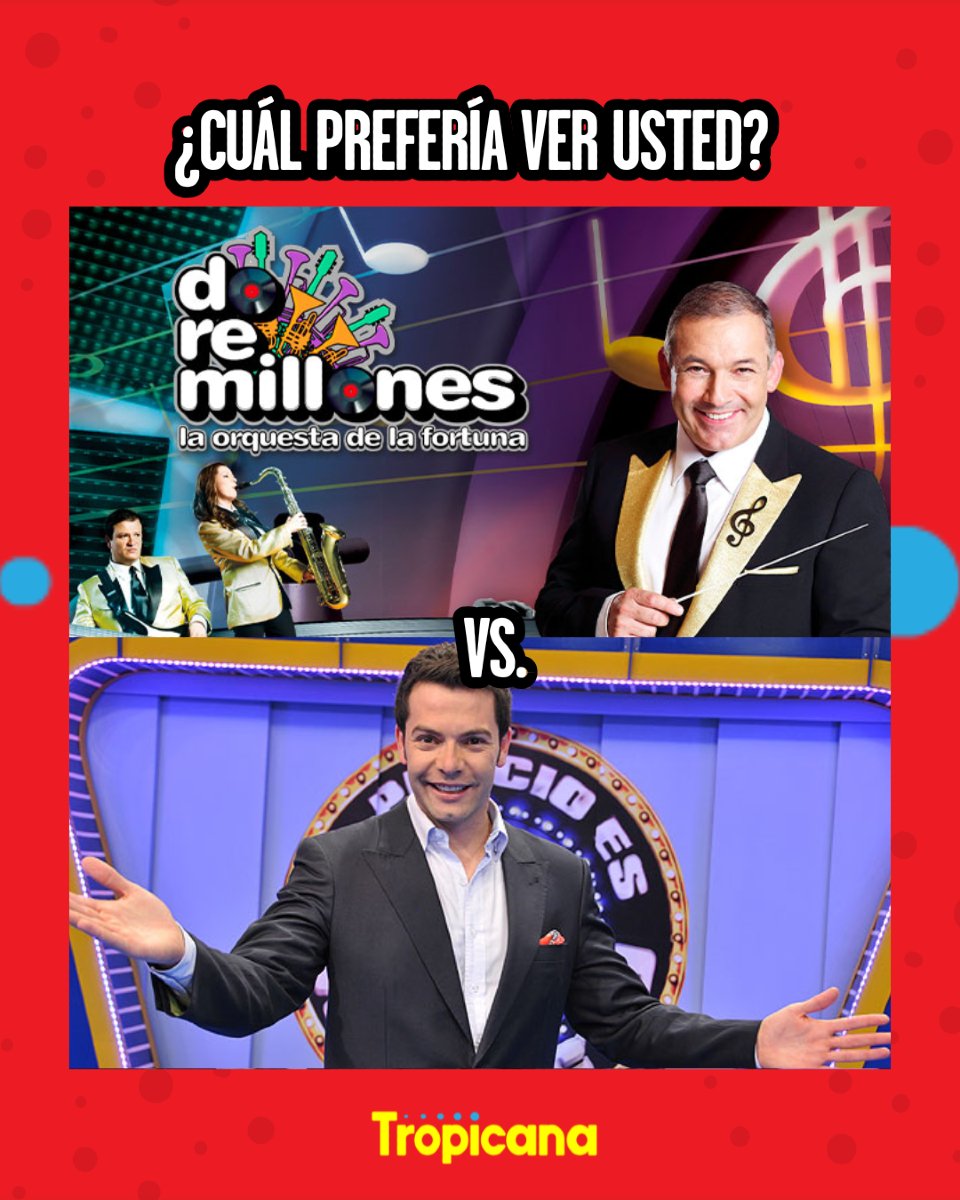 TropiBogota's tweet image. 🤔¿Los recuerda? Estos programas acompañaron las tardes de los colombianos años atrás 📺

¿Cuál era el favorito en su casa? Comente 🎶 si el voto es para &apos;Do Re Millones&apos; o 🤑 para &apos;El Precio el Correcto&apos; 

#Doremillones #elprecioescorrecto #programas #tv #caracoltv