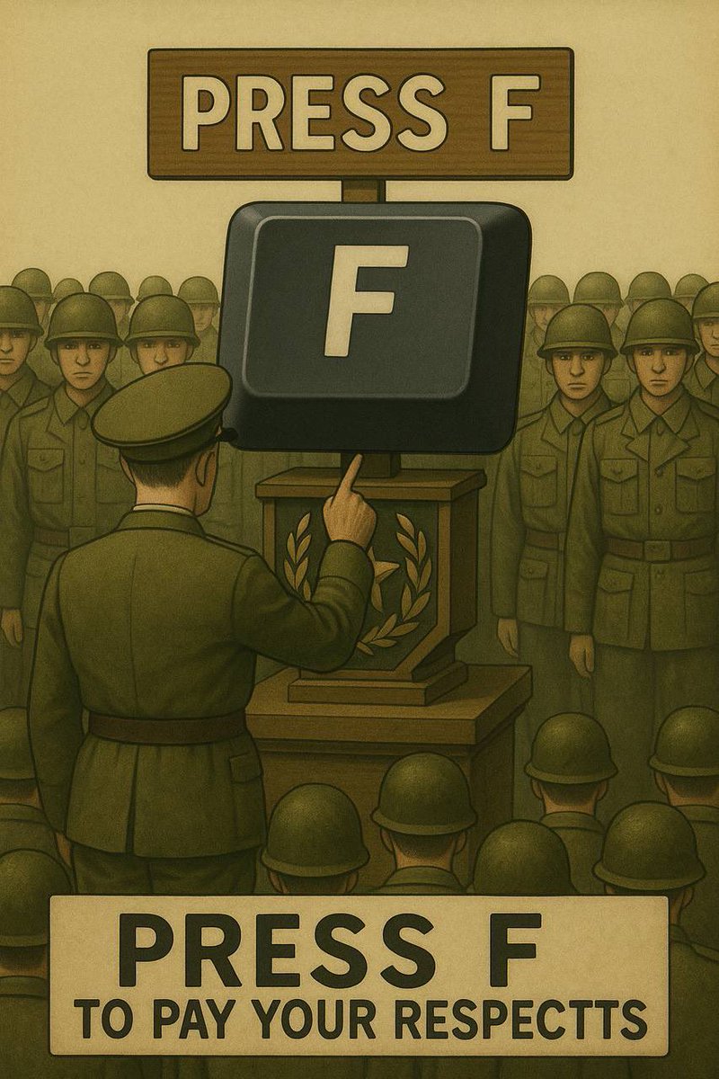 llacryn's tweet image. Pressing $F will be a cult movement soon