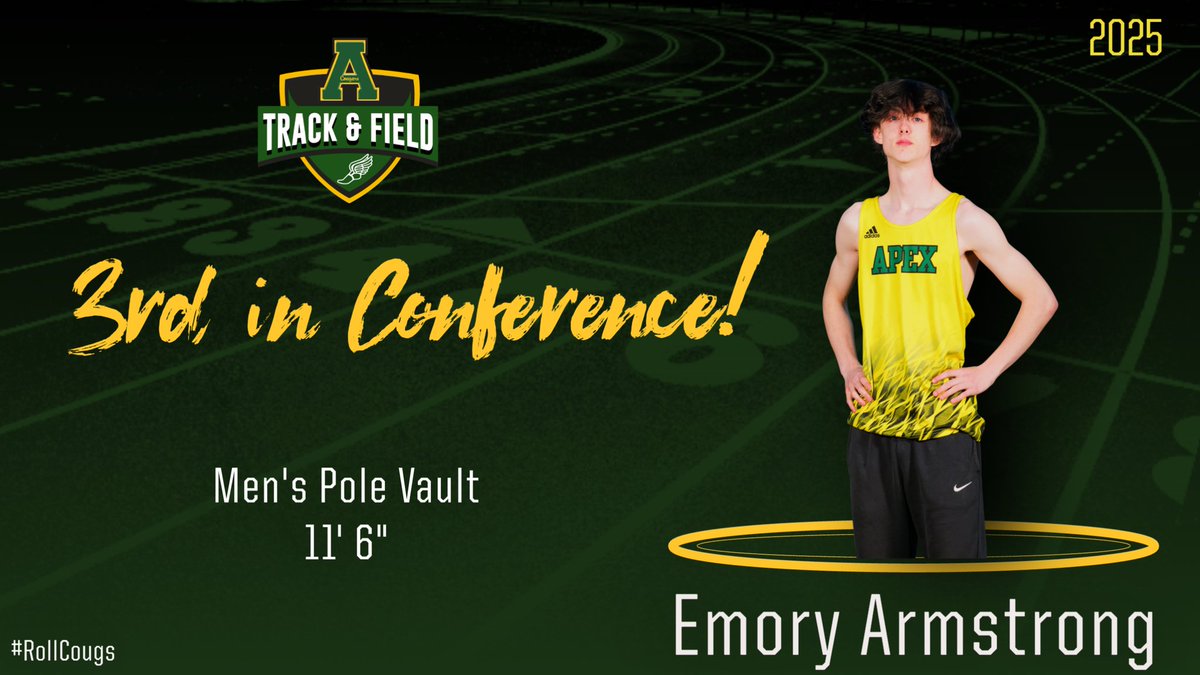 Apex Track & XC (@apextrackxc) on Twitter photo Well done, Emory!! Can't wait to see what you bring at Conference!!! <a href="/apexcougarclub/">Apex Cougar Club</a> <a href="/apexhsathletics/">Apex Athletics</a> Well done, Emory!! Can't wait to see what you bring at Conference!!! <a href="/apexcougarclub/">Apex Cougar Club</a> <a href="/apexhsathletics/">Apex Athletics</a>