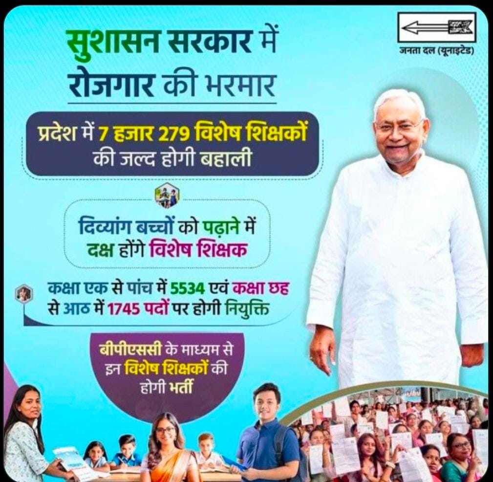 Pankaj (@pankajy18667746) on Twitter photo <a href="/Jduonline/">Janata Dal (United)</a> बिहार में नौकरी सिर्फ ट्विटर (x) pr होती है।2023 में bsstet का फॉर्म आया ।एग्जाम हुआ फरवरी 2024 तथा रिजल्ट जारी हुए 1 साल हो गया लेकिन bpsc मेंस exam ka नोटिफिकेशन नहीं जारी कर पाए। <a href="/Jduonline/">Janata Dal (United)</a> बिहार में नौकरी सिर्फ ट्विटर (x) pr होती है।2023 में bsstet का फॉर्म आया ।एग्जाम हुआ फरवरी 2024 तथा रिजल्ट जारी हुए 1 साल हो गया लेकिन bpsc मेंस exam ka नोटिफिकेशन नहीं जारी कर पाए।
