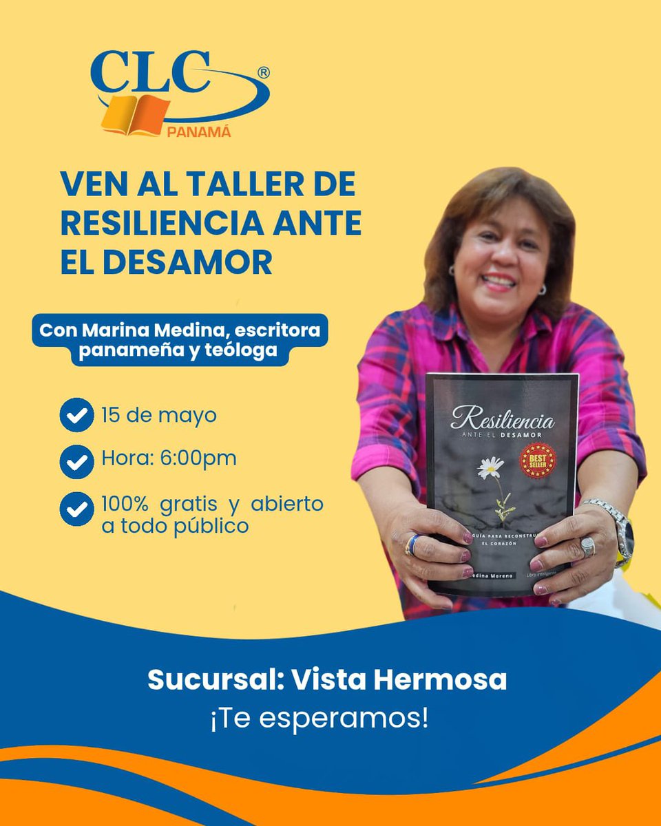 CLCpty's tweet photo. ✨ Taller sobre Resiliencia ante el Desamor‼️

ℝ𝕖𝕘í𝕤𝕥𝕣𝕒𝕥𝕖 
𝗬 𝗮𝘀𝗲𝗴𝘂𝗿𝗮 𝘁𝘂 𝗰𝘂𝗽𝗼.
𝗖𝘂𝗽𝗼𝘀 𝗹𝗶𝗺𝗶𝘁𝗮𝗱𝗼𝘀
https://t.co/ZEP4MeA76r https://t.co/SKG6Zc7NkO