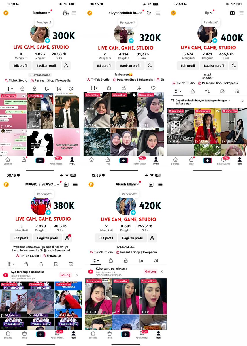 wts wtb jual beli acc akun tiktok 

୨୧ ࣪ bisa live (perangkat, game &amp; studio )
୨୧ ࣪ tiktokshop + affiliate on  
୨୧ ࣪ bs tempel link dibio
୨୧ ࣪ folls real hasil fyp 
୨୧ ࣪ no minus all data siap ganti  

#zonauang
