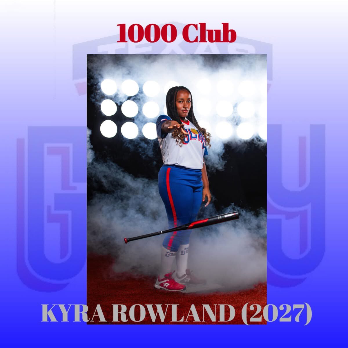 Kyra Rowland brought the big bat! See her this weekend at the Top Gun Heritage in Broken Arrow, OK!