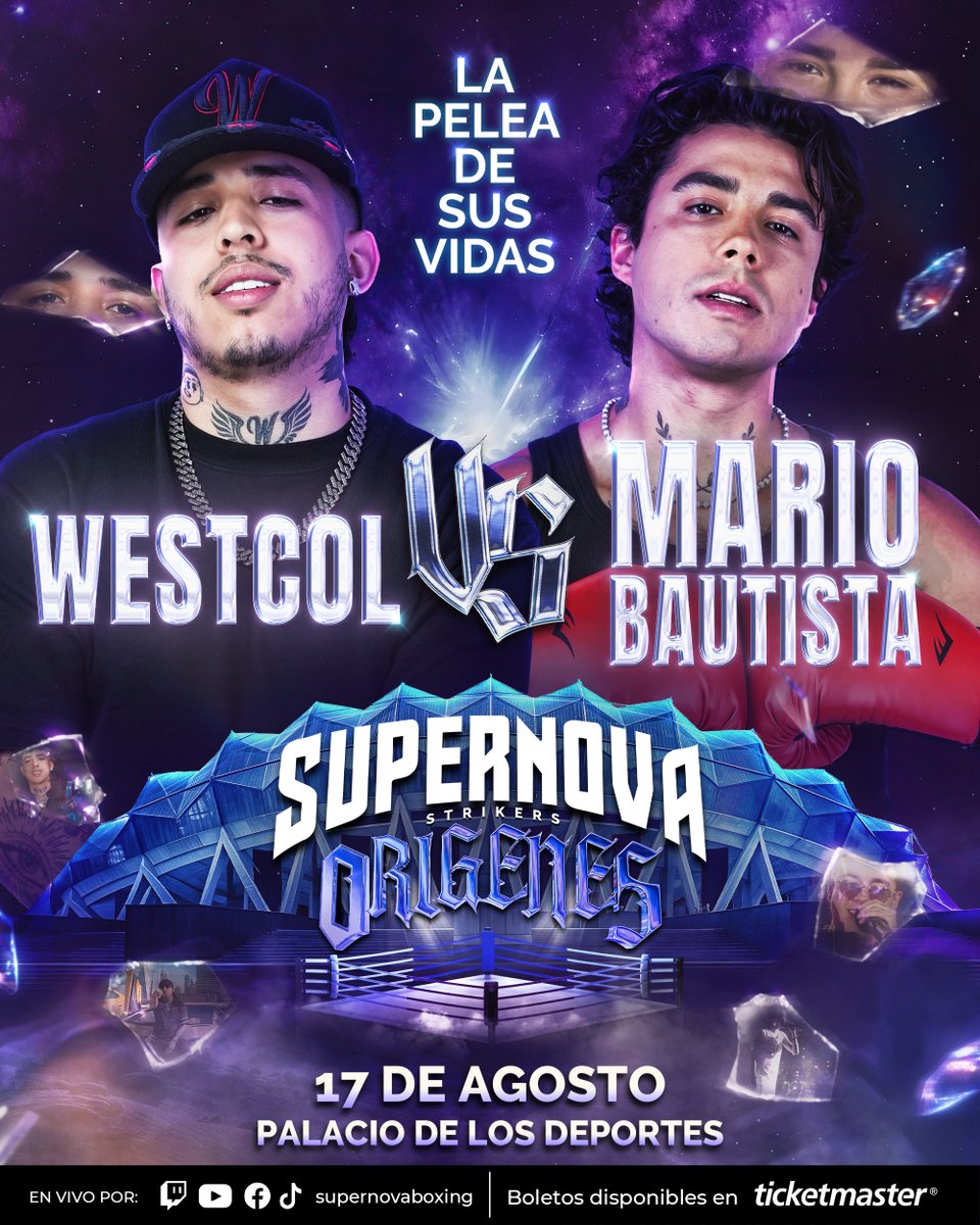 supernovaboxing's tweet photo. ¡Esta pelea será épica! 🤯

@WestCOL vs @mariobautista_ en Supernova: Orígenes 🎆

#SupernovaOrígenes https://t.co/KiEfWP5GFI