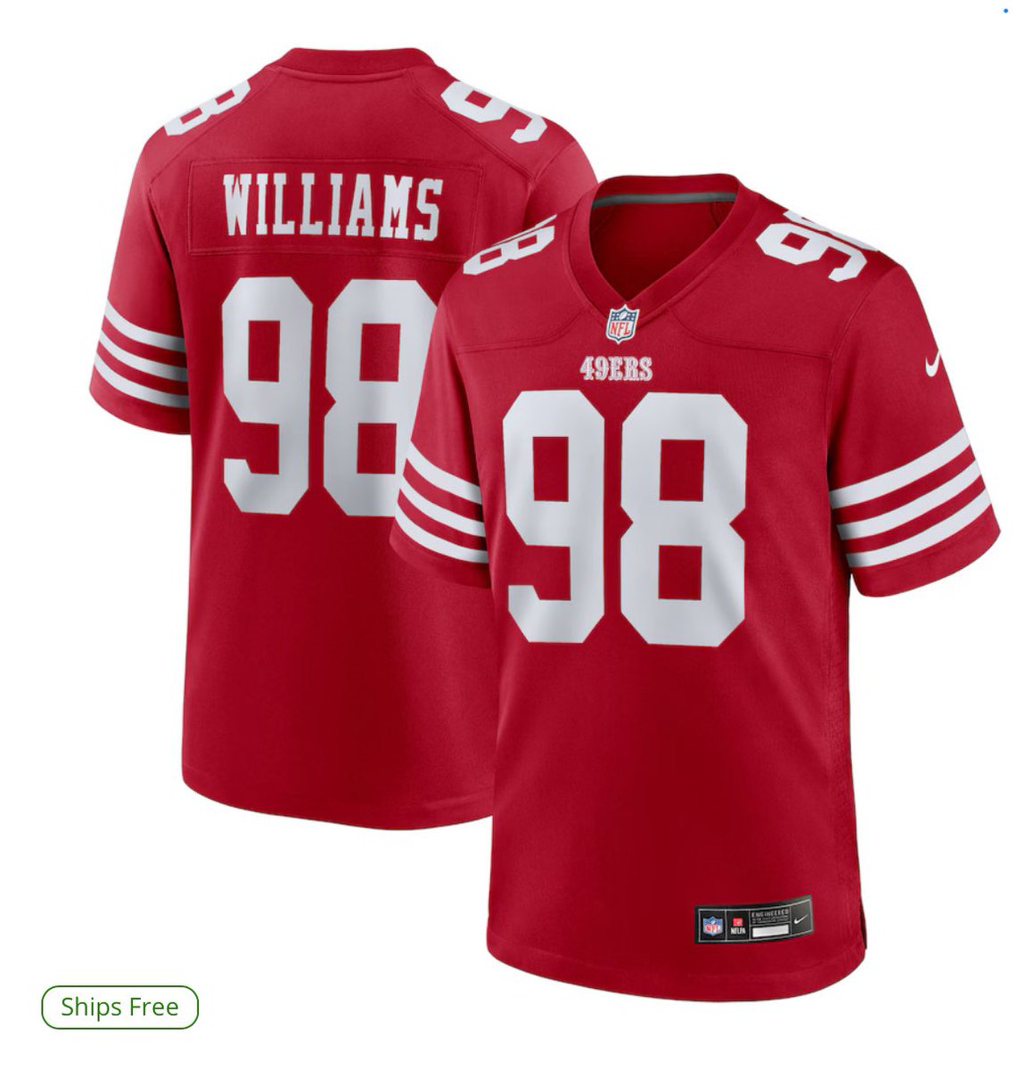 Check this out! nflshop.k77v.net/zxR20r

Men's San Francisco 49ers Mykel Williams Nike Scarlet 2025 NFL Draft First Round Pick Game Jersey

#49ers  #NFLDraft2025  <a href="/49ers/">San Francisco 49ers</a>