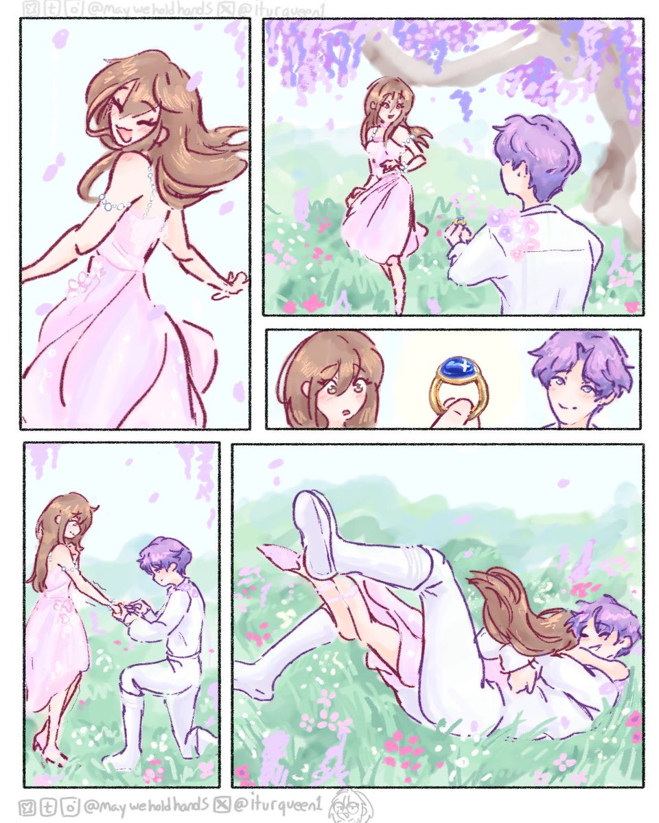 Everyone’s says afterlife I say proposal 
(Help)
 #PromiseOfFlowers #LoveandDeepspace #loveanddeepspacefanart #Rafayel