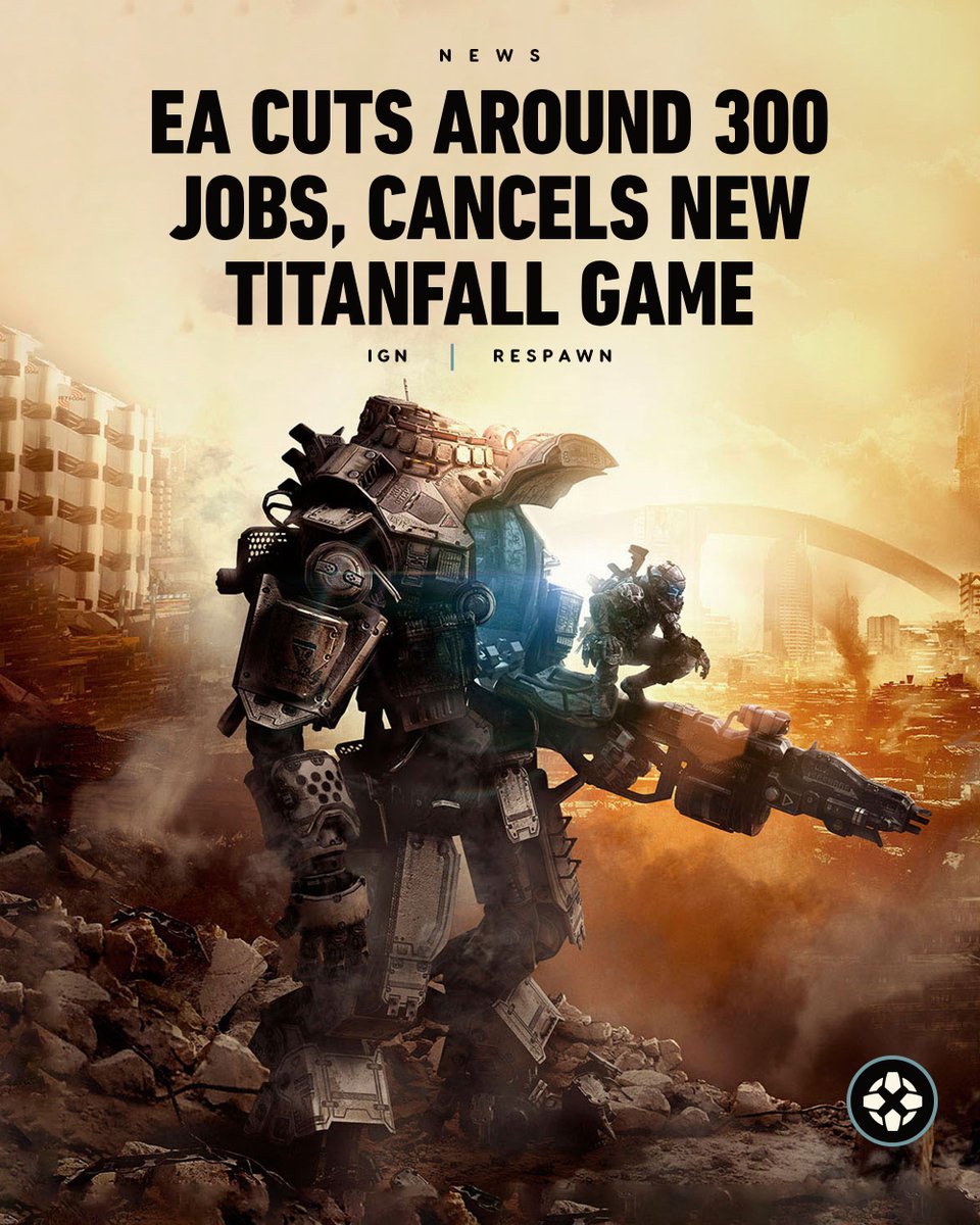 On top of the layoffs at EA today that affected around 300 people, the company has canceled another project at Respawn Entertainment, which was reportedly an extraction shooter set in the Titanfall universe, code-named R7. bit.ly/4iElYUq