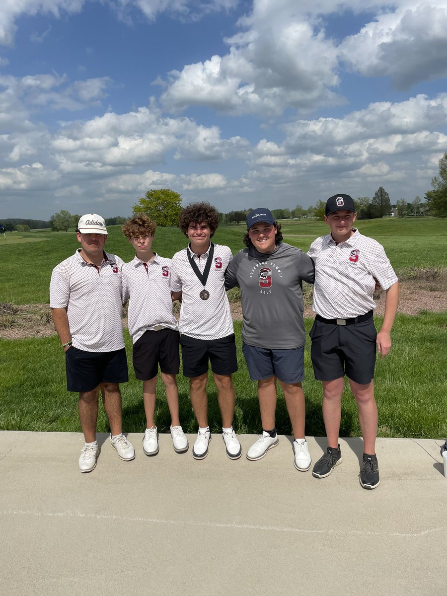 Summit T-8th at the Mehlville tourney on Monday at Crown Pointe, shooting a season high 329. Tough conditions. 

Senior Max Roth medaled in his 4th tournament of the season, shooting a 76 which was T-10th overall 

<a href="/RSHSsports/">RSHS Falcon Sports</a> 
<a href="/RSHSPrincipal/">Dr. Emily McCown</a>