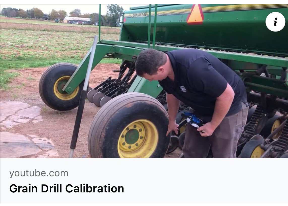 Here are some tips for calibrating your grain drill for the upcoming season! 
🌾🚜🔧 

🔗youtu.be/FBk86bJ4rnU?fe…