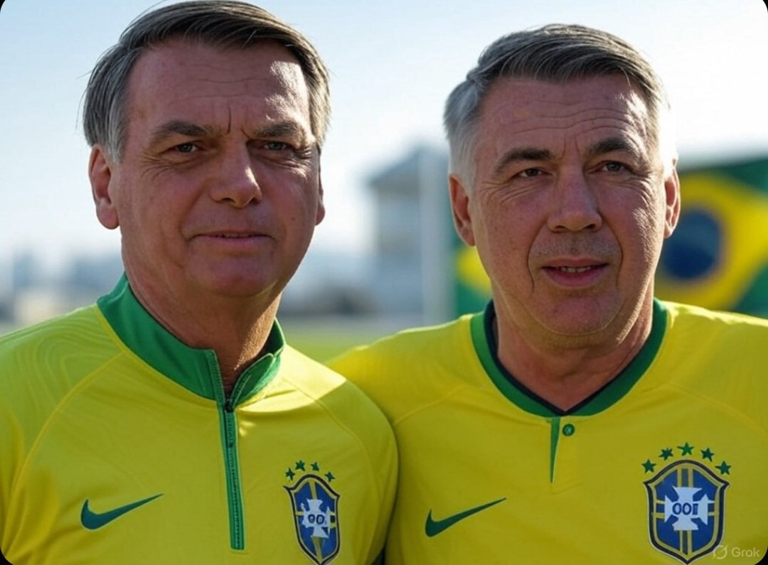 Joaquin Teixeira (@joaquinteixeira) on Twitter photo ⚠️ A informação é que Carlo Ancelotti desistiu da seleção brasileira após saber da camisa vermelha em homenagem ao PT. "La nostra maglietta non sarà mai rossa" teria dito o treinador italiano a cúpula da CBF. ⚠️ A informação é que Carlo Ancelotti desistiu da seleção brasileira após saber da camisa vermelha em homenagem ao PT. "La nostra maglietta non sarà mai rossa" teria dito o treinador italiano a cúpula da CBF.