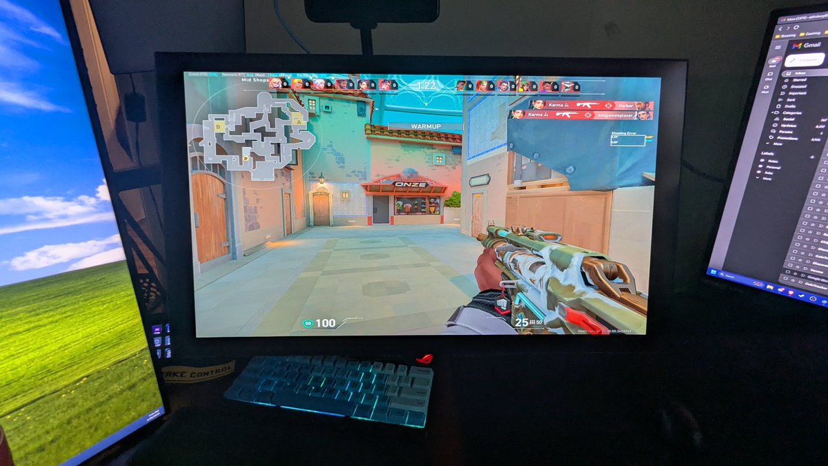 Playing Valorant at an absolutely cursed stretch resolution (1440p monitor, 1932x1332 @ 360Hz)

Kinda like it ngl, even have the 24.5" scaling enabled in the monitor